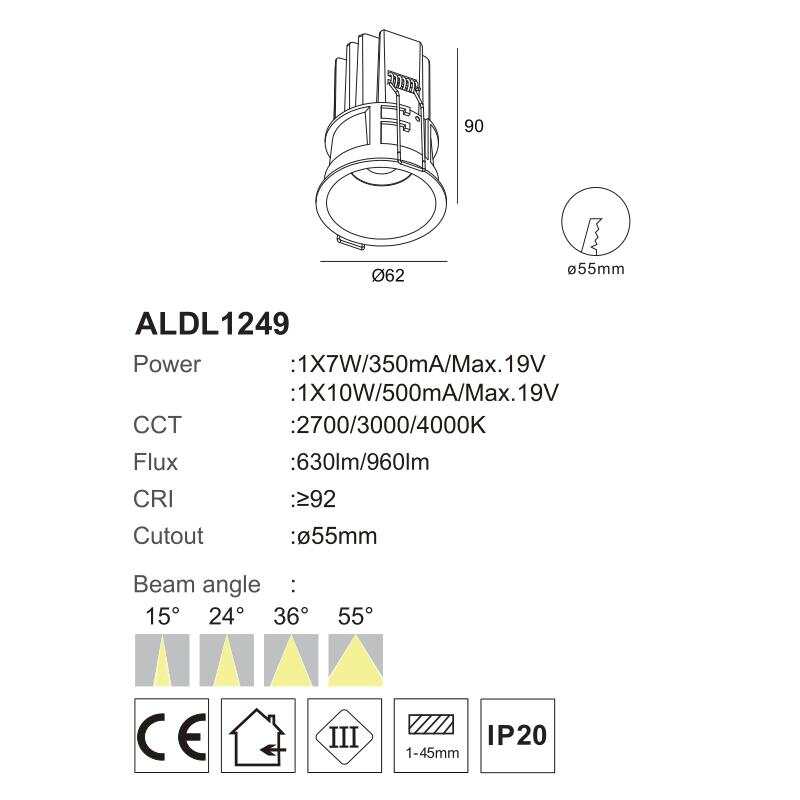 flush mount recessed lighting