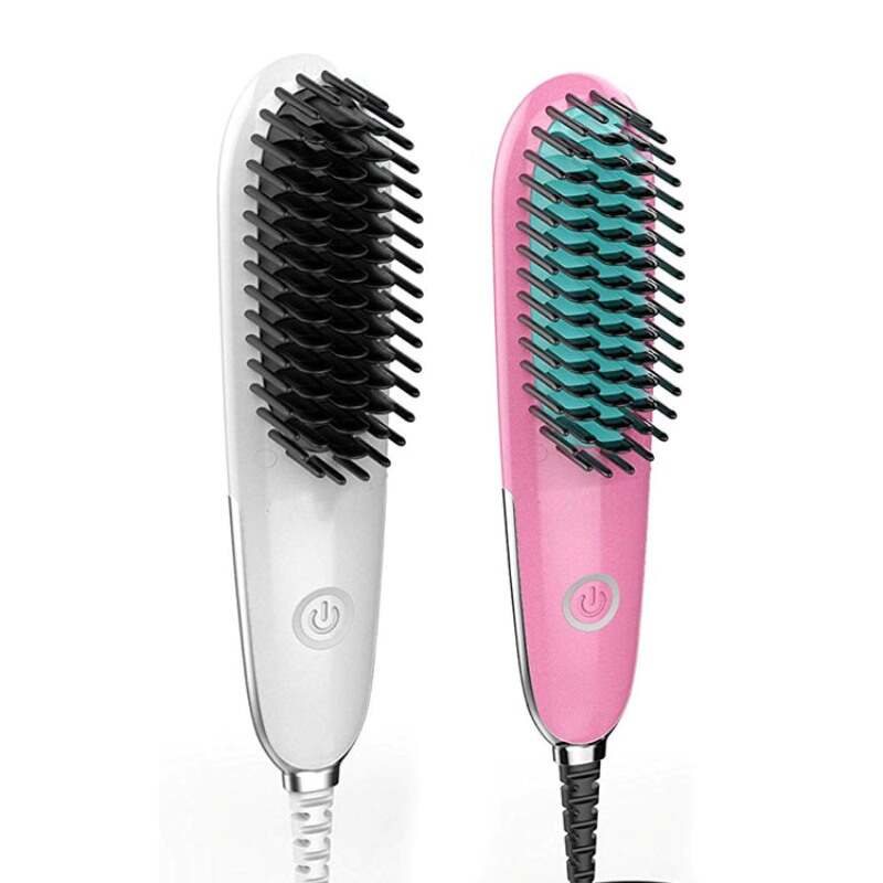 China electric straightening hair brush, electric straightening hair brush factory