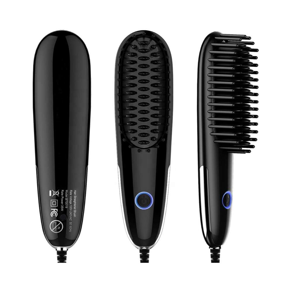 China electric straightening hair brush, electric straightening hair brush factory