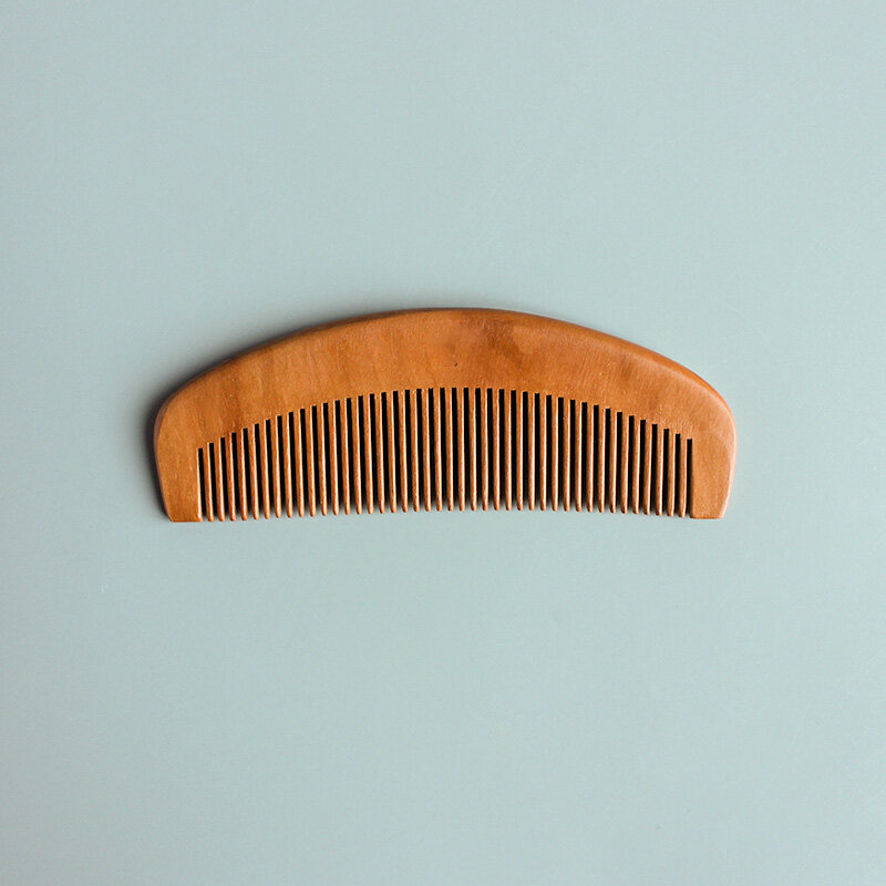 wood hair comb