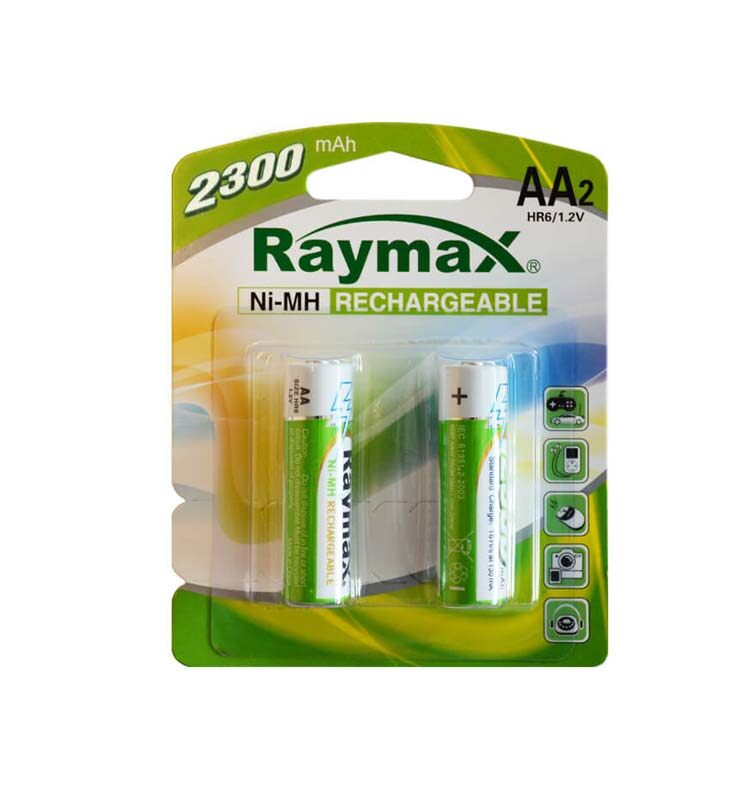 Raymax Nimh Rechargable HR6 AA 2300mAh 1.2 v rechargeable battery valued pack