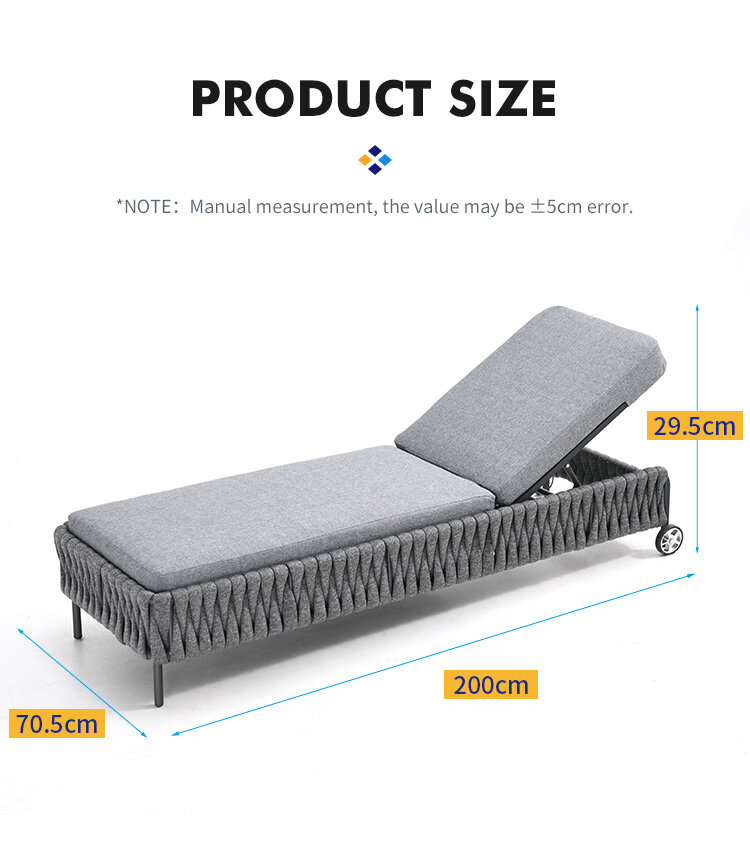 modern outdoor chaise lounger