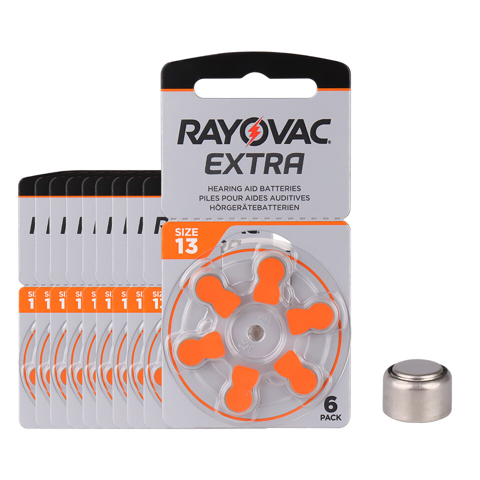 Rayovac Size 13 Zinc Air Performance Hearing Aid battery