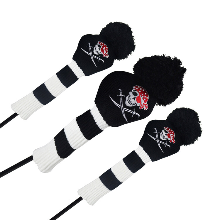 golf driver head cover knitting pattern, custom knit golf club headcovers, knitted animal golf head covers, golf head cover pattern knit, knit hybrid golf head covers