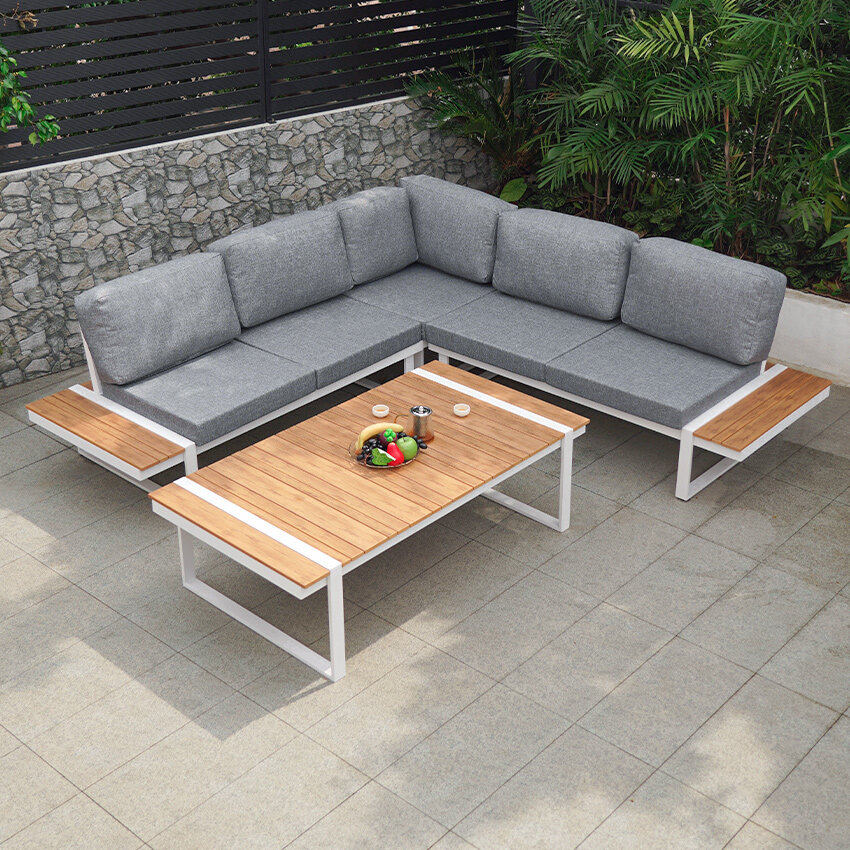 waterproof garden corner sofa