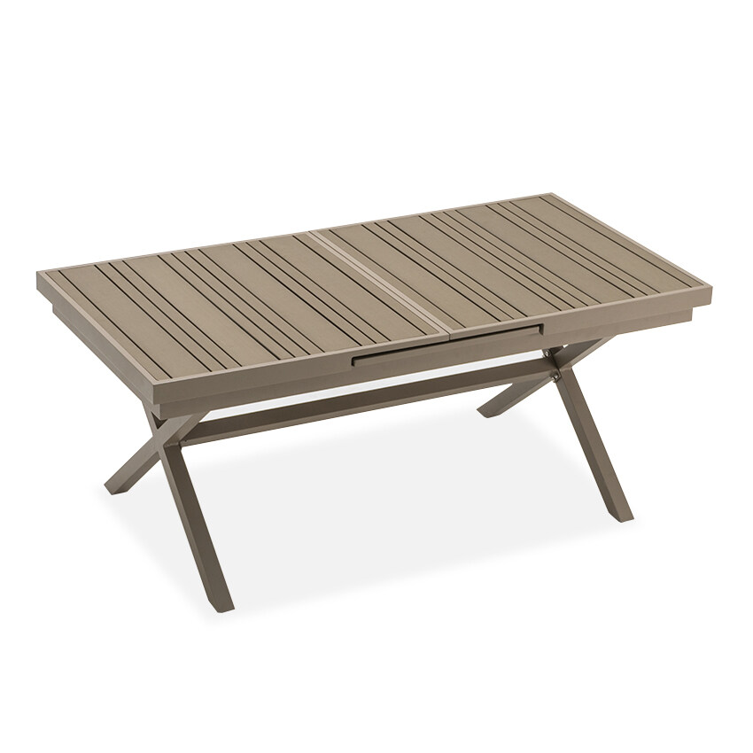 extendable aluminium garden table