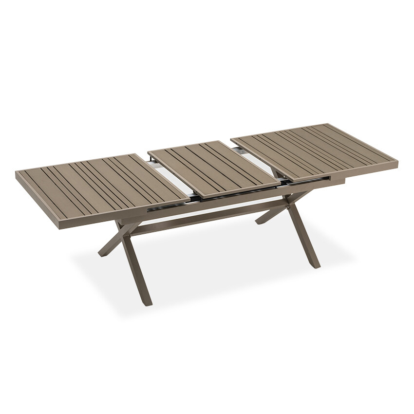 extendable aluminium garden table