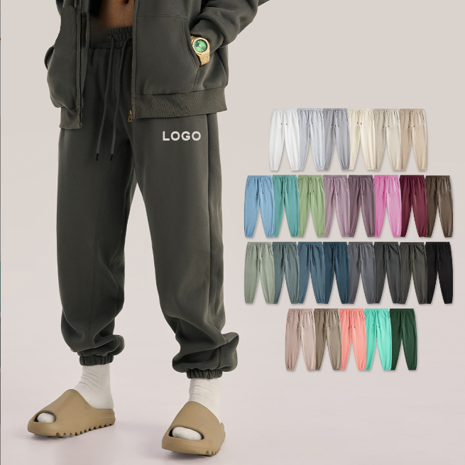 Fleece Casual Sports Plain Color Sweat Pants Jogger Unisex