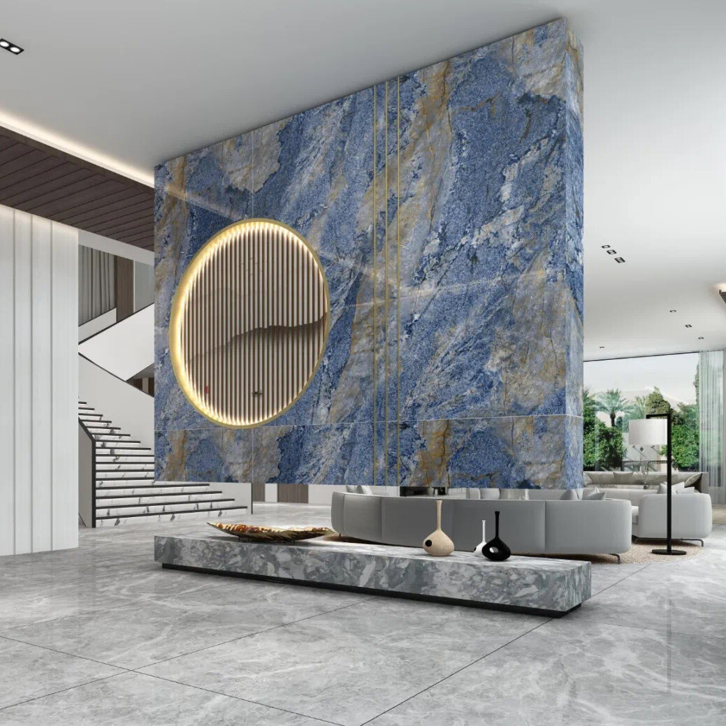 600X1200 Mm Villa Polished Glazed Floor Wall Tile Ceramic Carrara White Marble Look Porcelanato Porcelain Tile