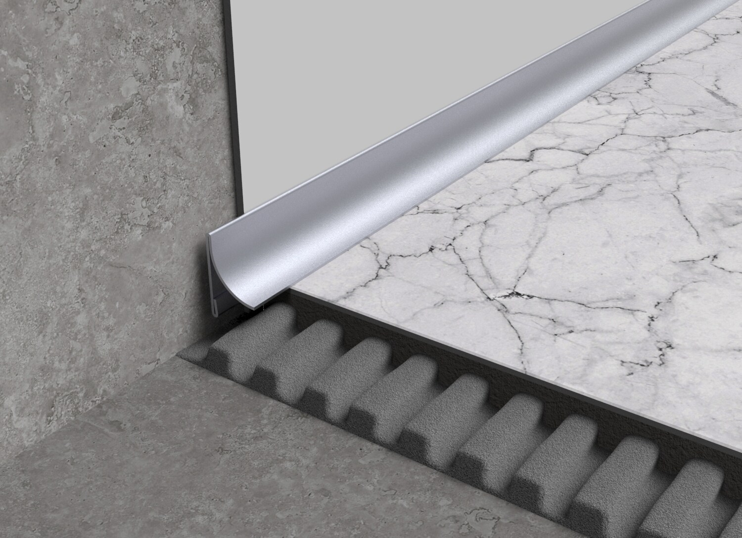 Versandmetall Stainless steel angle Edge protection angle Corner protection  rail 3-fold edged equilateral 90 ° length 1000 mm