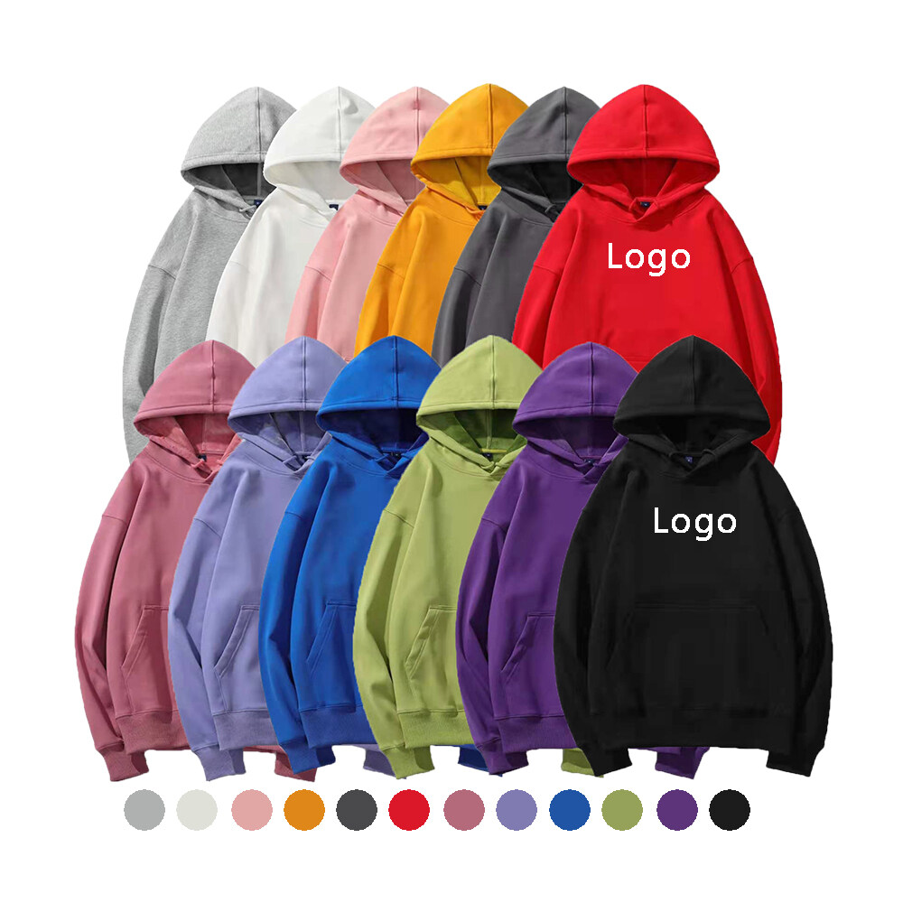 Hot Selling Multi Colored Offset Printed Set 100% Cotton Men Hoodies