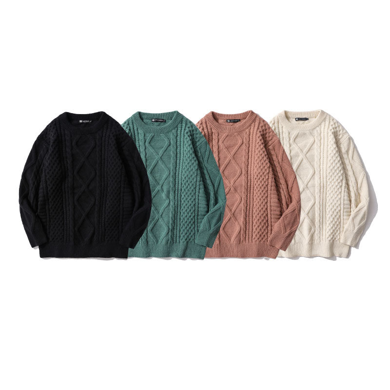 Top Quality Cream Twist Knit Women's Sweater