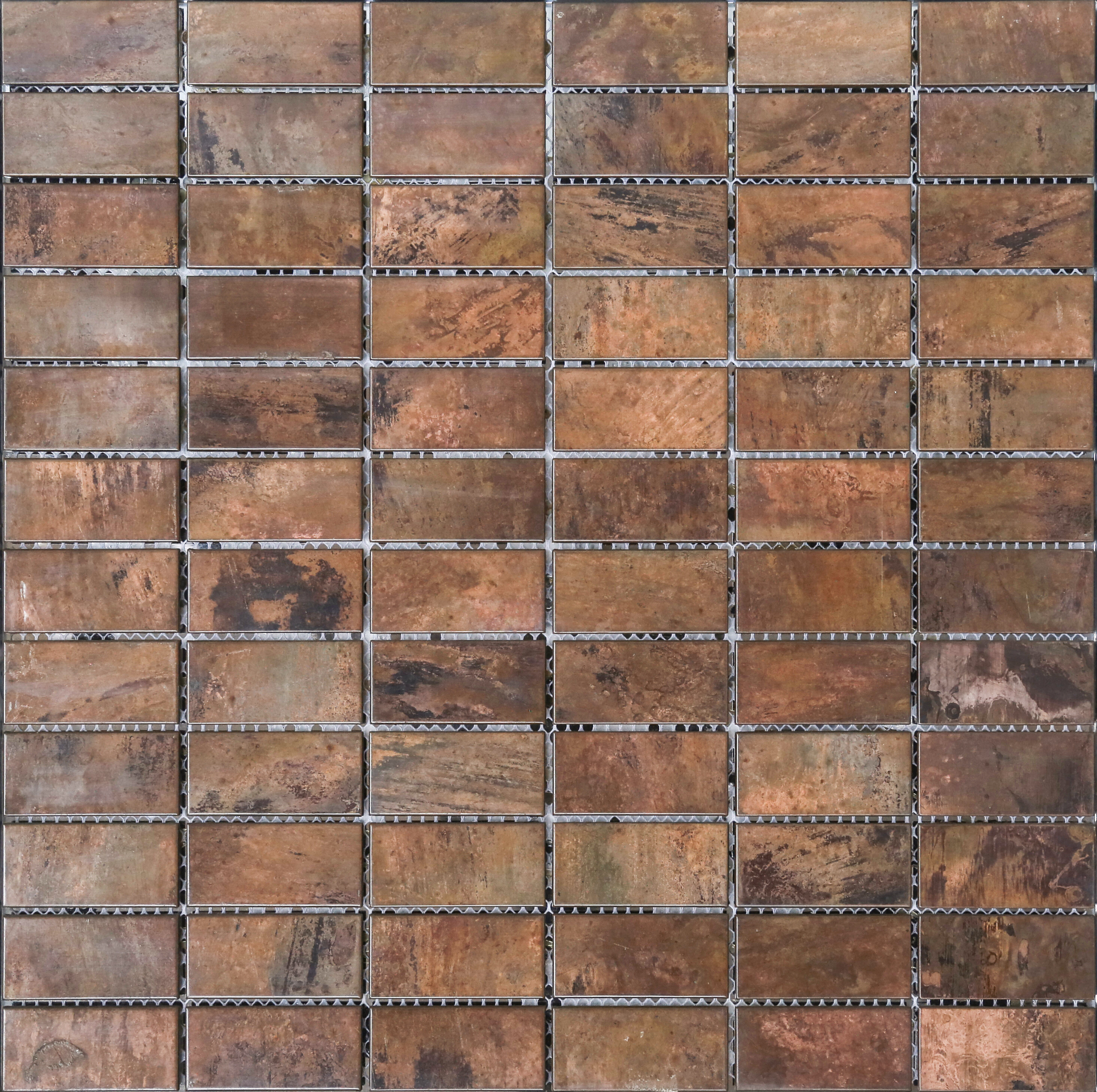 Vintage Wall Decorative Metal Copper Bronze Mosaic Tile For Backsplash/ Hotel/ Commercial Project