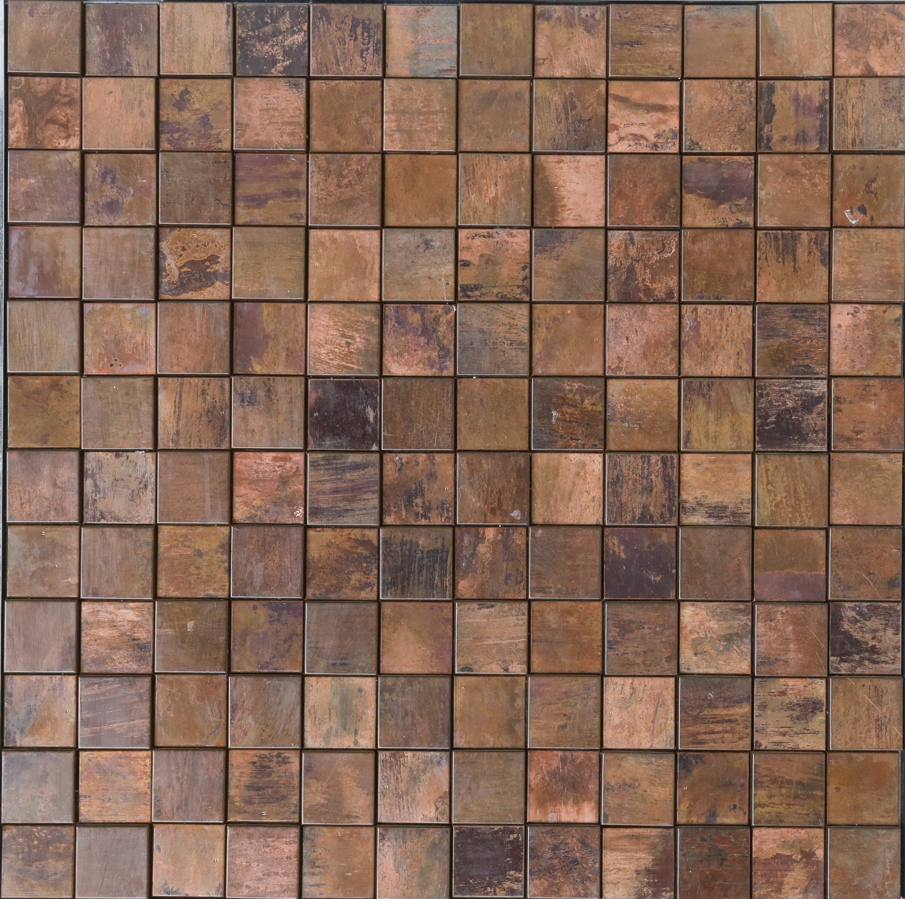 Bronze Antique Copper Tiles Mosaic Metal Mosaic Tiles 3D Brass Mosaic Made In China