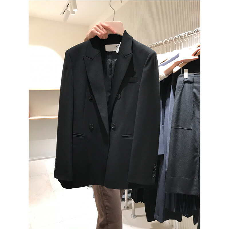 Top Quality Loose Blazer Double-breasted Women's Suit