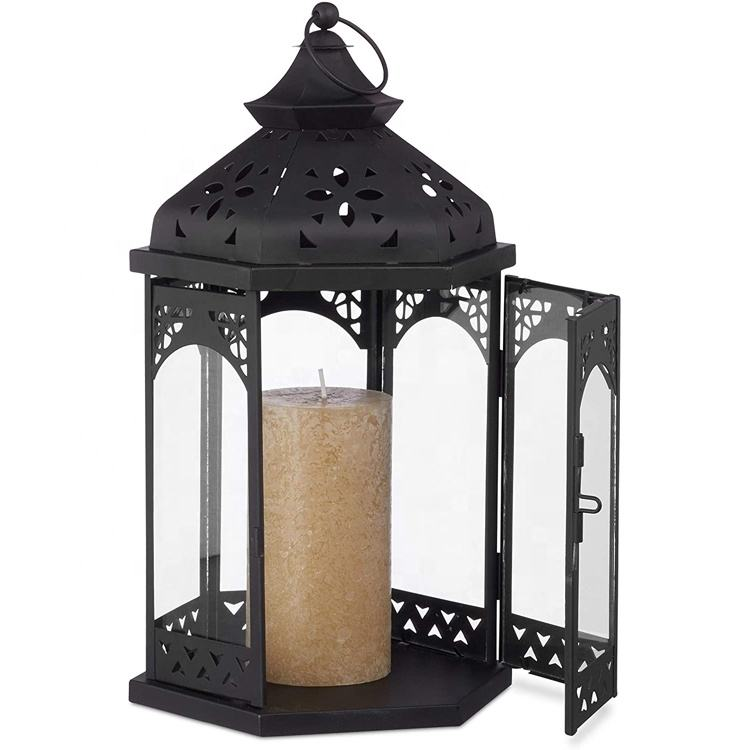 wholesale Black Antique lantern candle holders