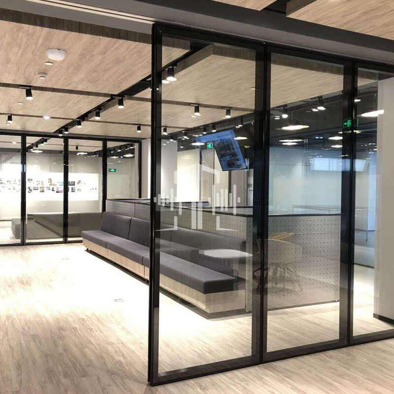 Double glazed operable partition