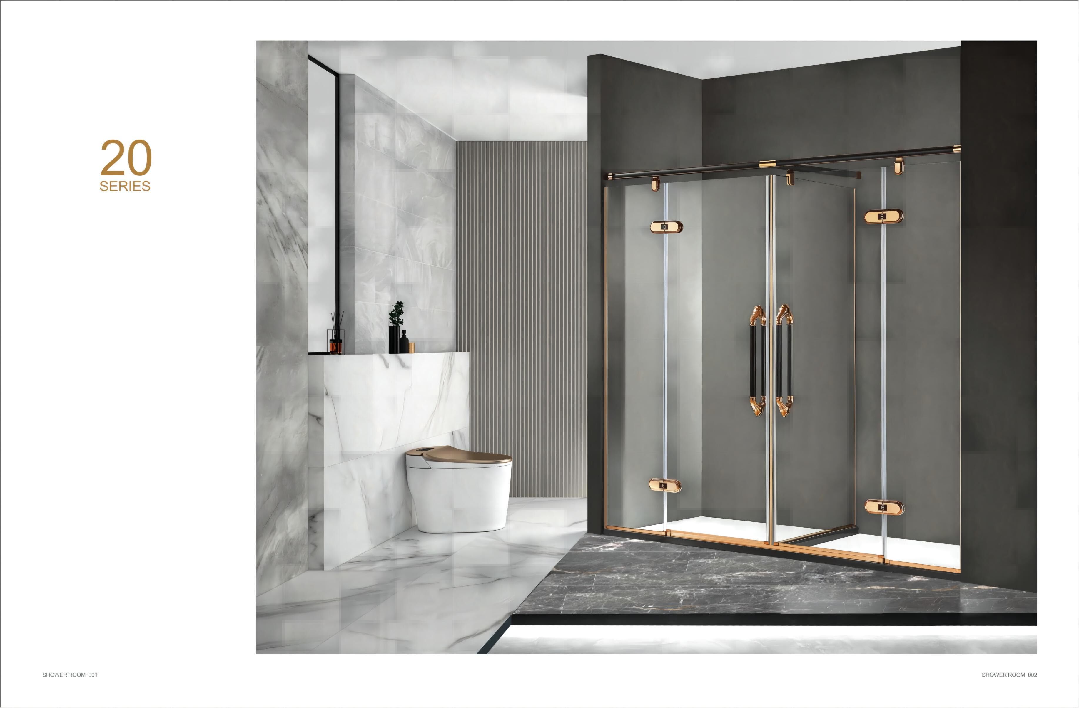High Quality Shower Stalis Price Hot Sale Customizable Sliding Tempered Glass Shower Doors Enclosure With Handle
