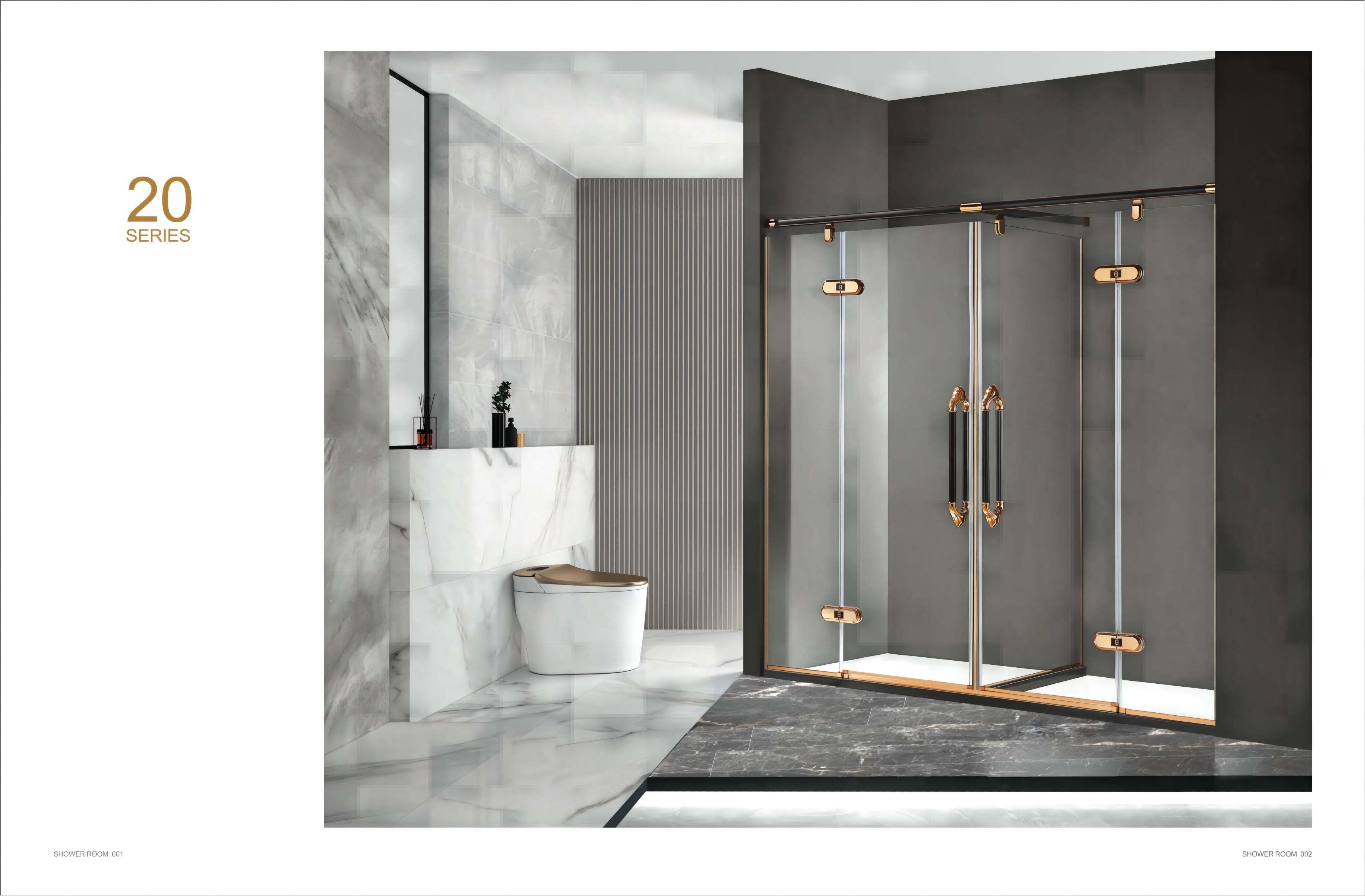 China two sliding doors shower room