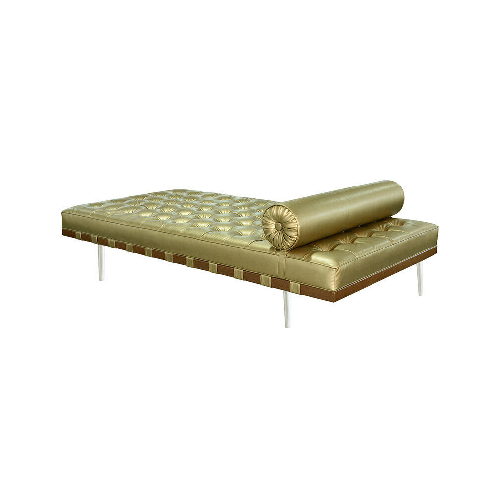 Custom China Pu Leather Upholstered Wooden Bench