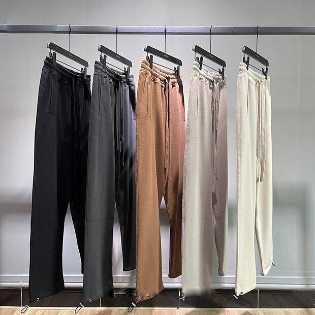 Top Quality Twill Cotton Casual Sports Elasticated Straight-leg Men's Pants