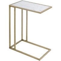 C shaped Metal Side Table