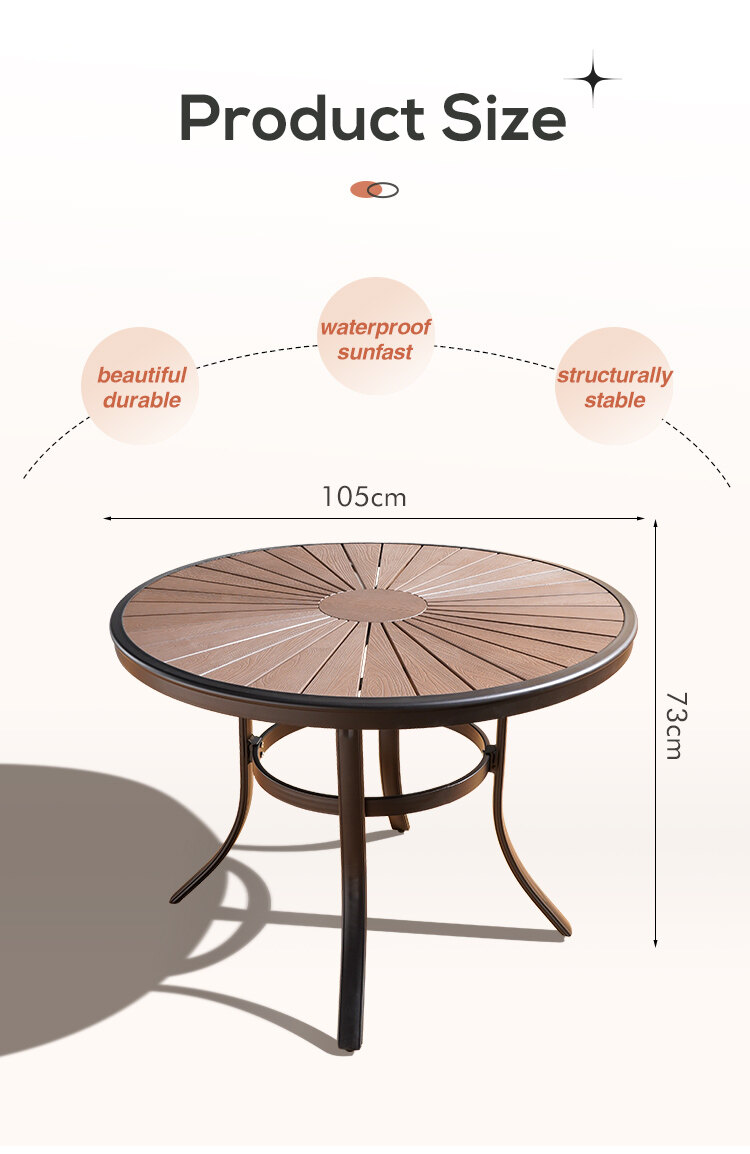 Size of table and chair set for restaurant