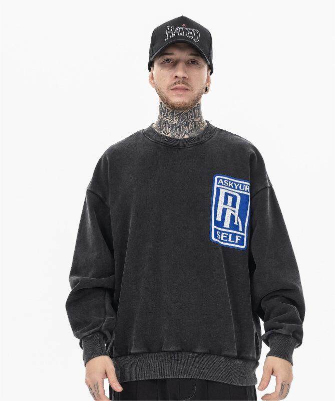 Washed Oversized Heavyweight Vintage Thick Pullover Hoodie