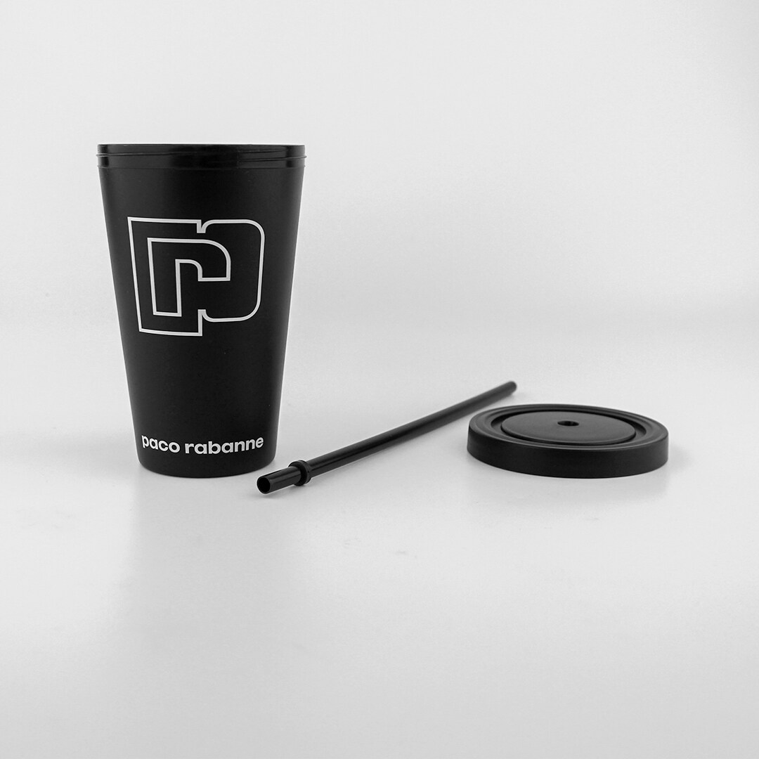 black plastic cup; luxery gifts; black plastic water cup