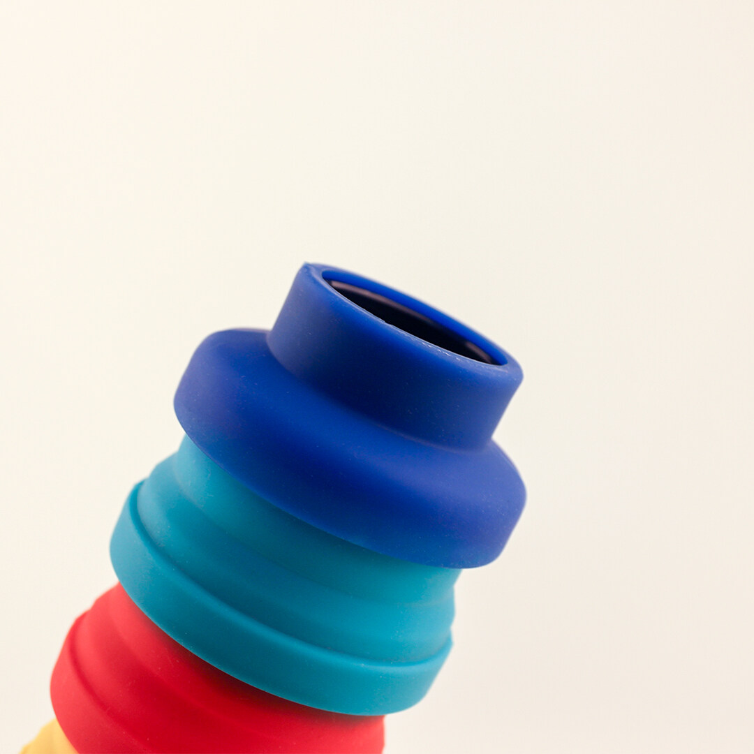 collapsible silicone cup; promotional gifts, recycled material