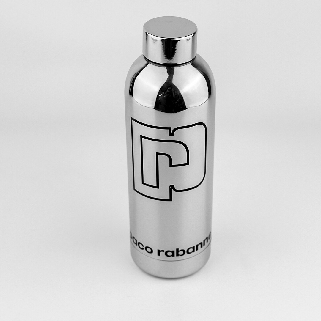 Stainless steel water bottle for Paco Rabanne