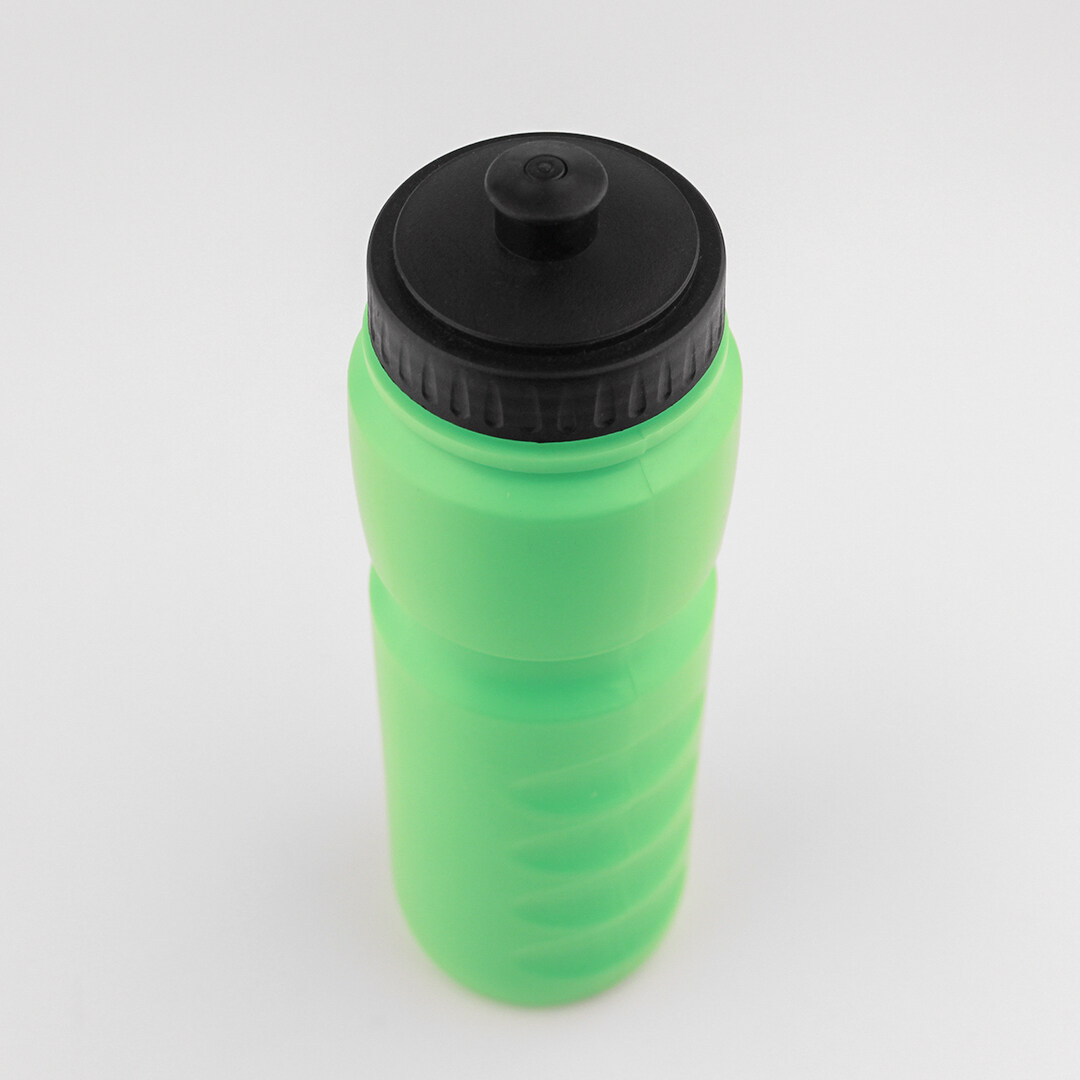 green plastic water bottle; promotional gifts