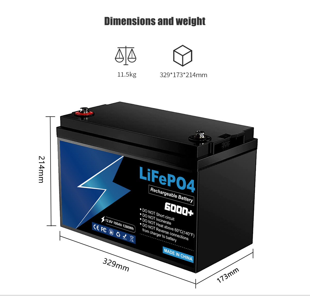 12V 100ah lifepo4 battery pack