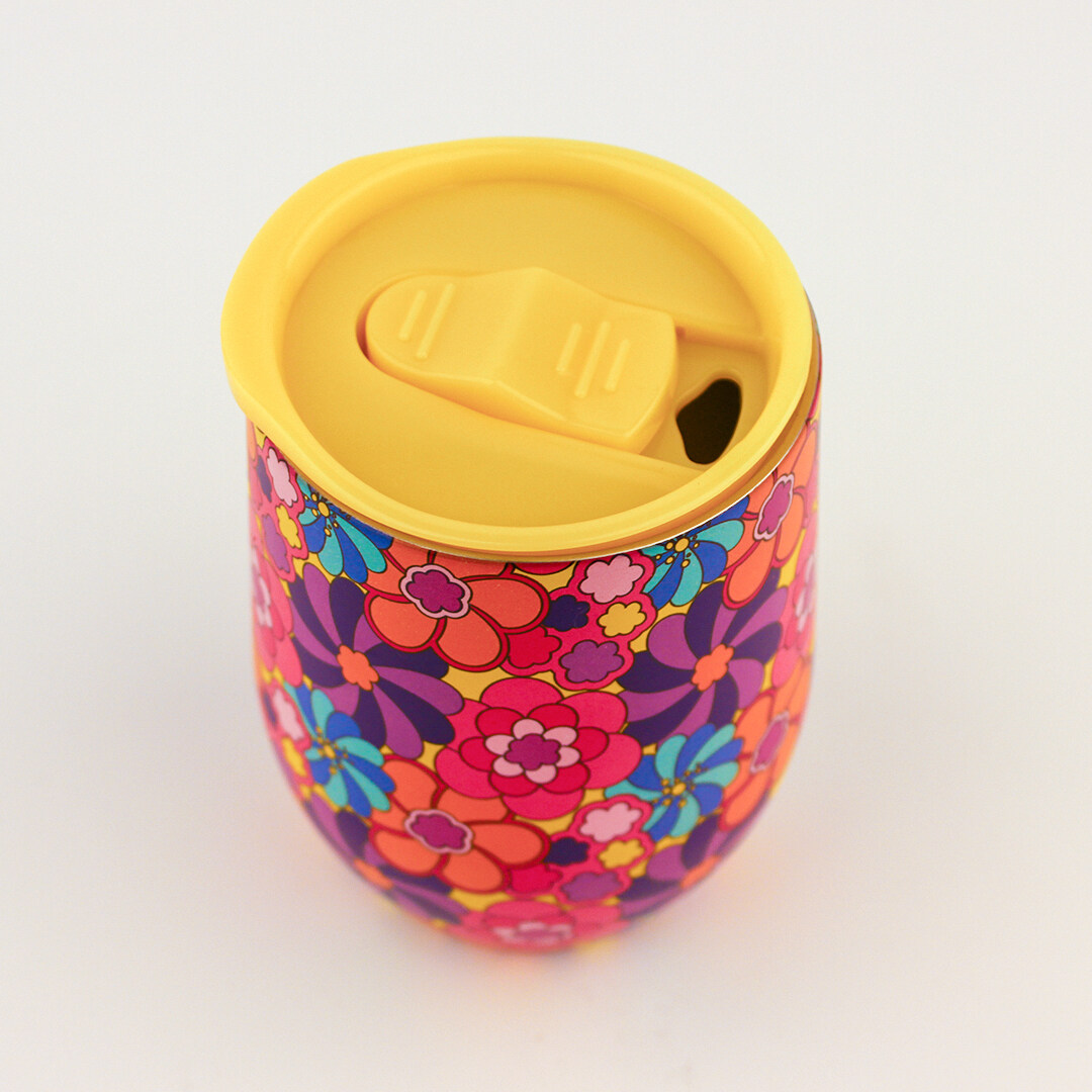 LVMH audited; flower-printed stainless steel cup; promotional gifts