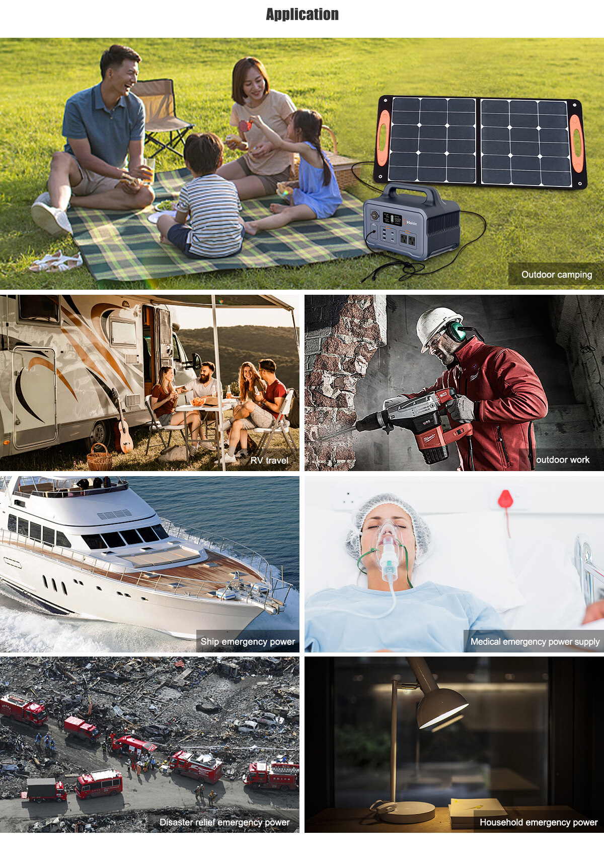 Portable Power With Station Camping Panel Solar For