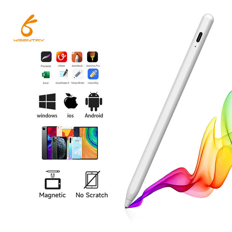 universal Bluetooth real time battery display active stylus touch pen for most ios windows, Android system