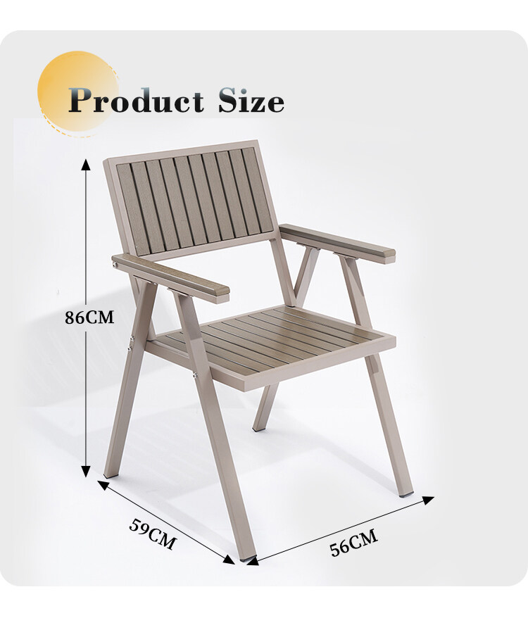  Size of stackable backyard chairs