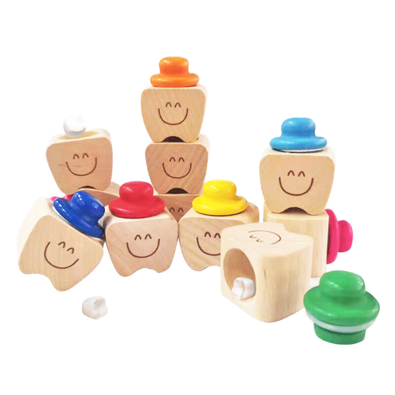 Baby Tooth Box and Tooth Holder Tooth Fairy Box Wooden Small tooth Baby Milk Tooth Box