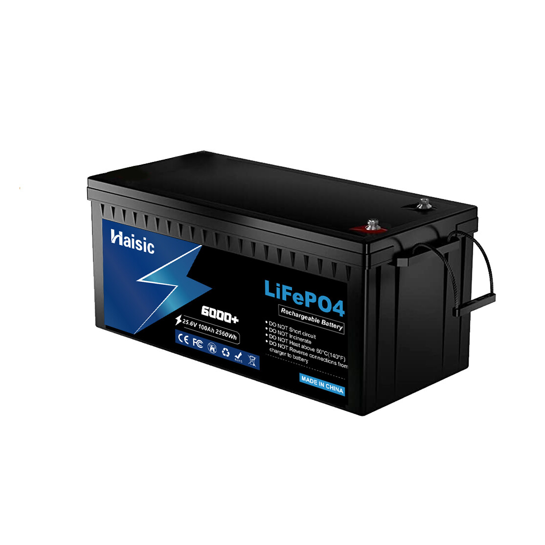 25.6V 2560Wh LifePO4 battery pack home energy storage system by solar