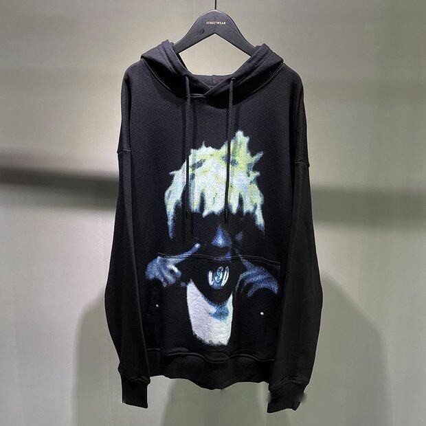 350g Printed Men's sweatshirt Hip-hop Thin Hooded Men's Hoodie