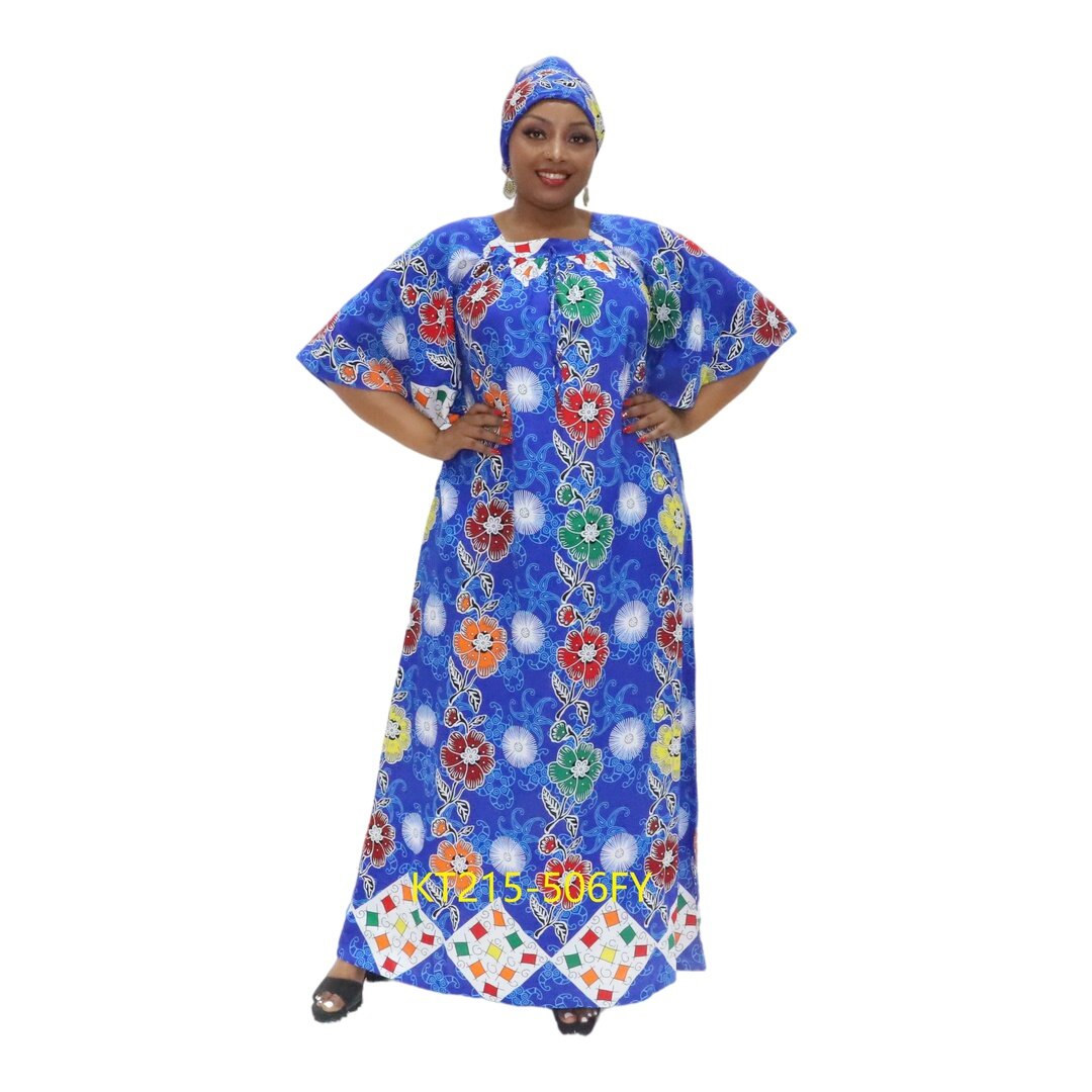 Custom made african print casual summer loose dresses