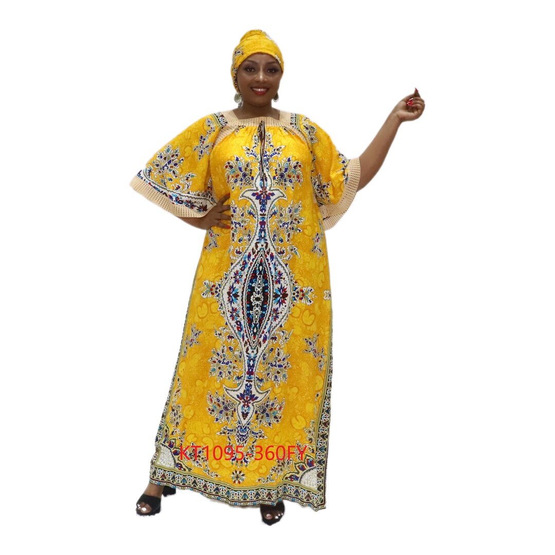 africaine robe imprimée maxi de grand taille