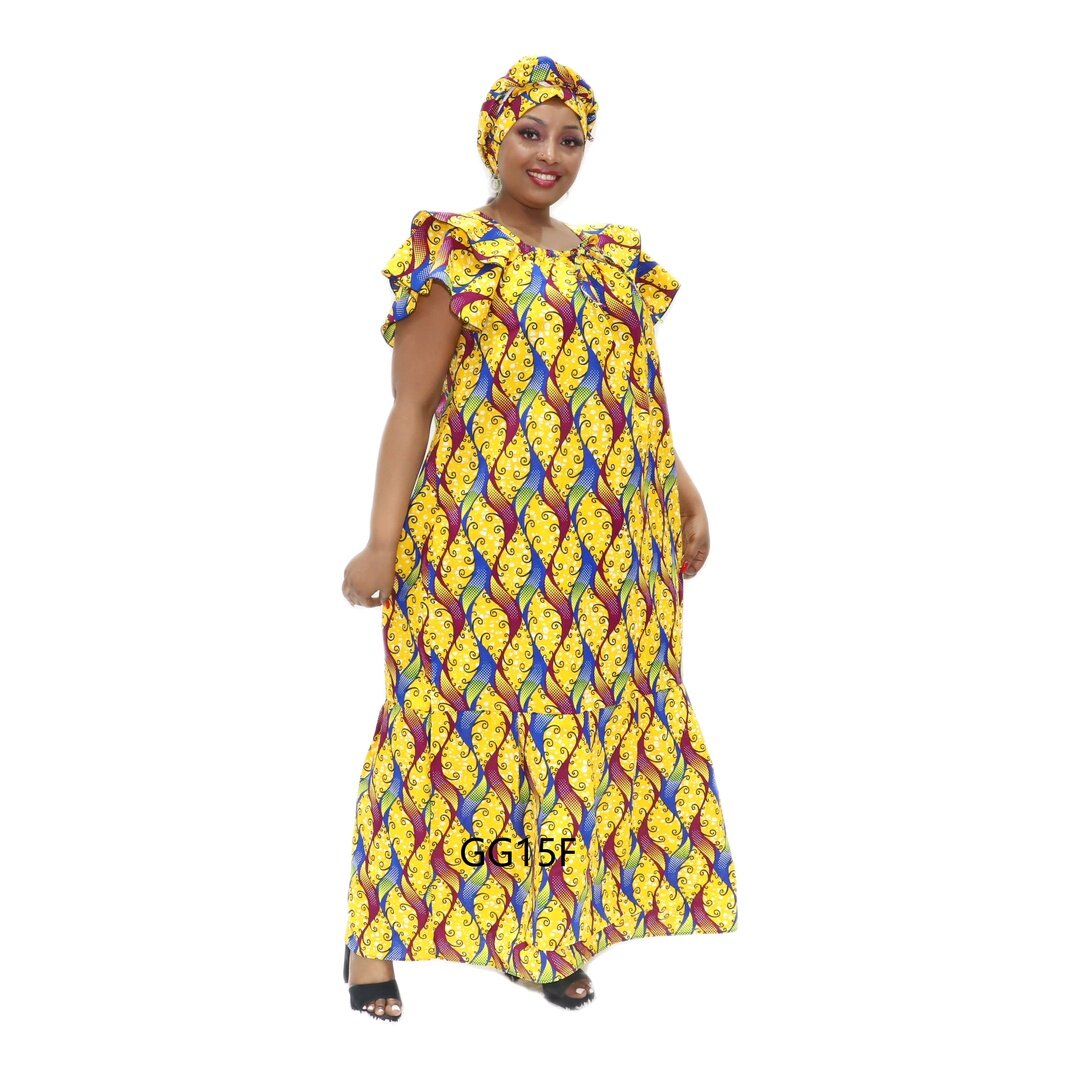 yellow dashiki dress, dashiki midi dress