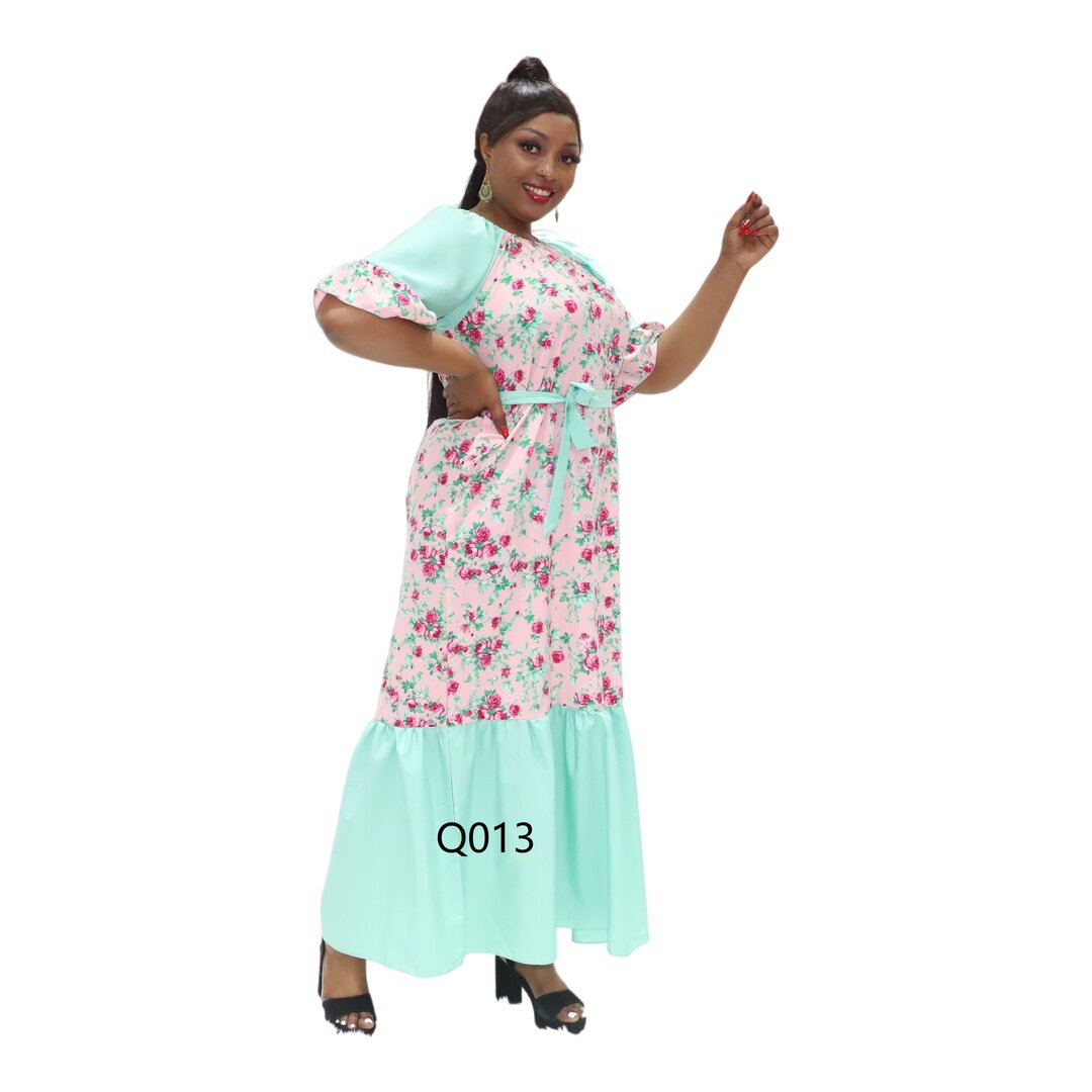 Wholesale plus size african attire maiden summer dresses 