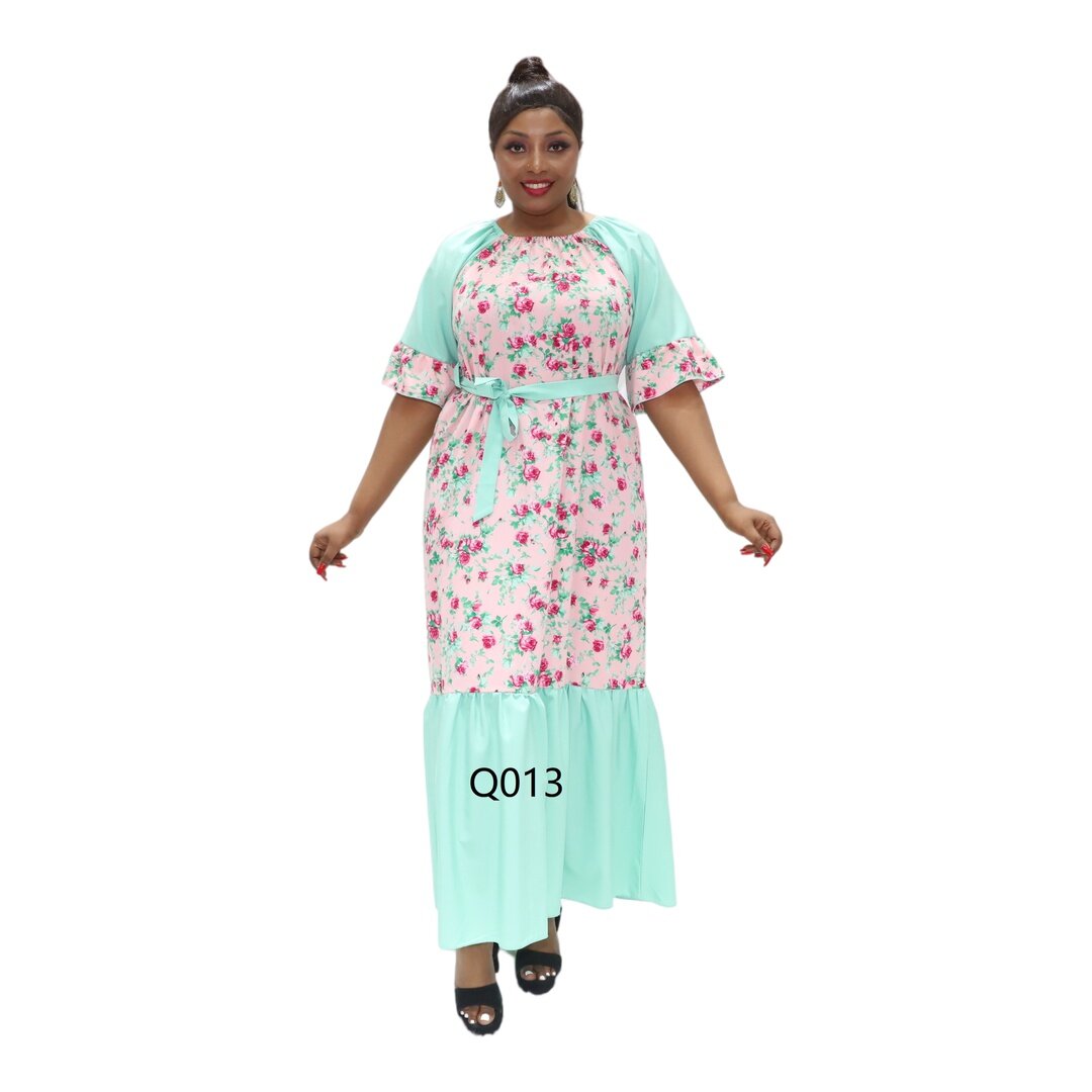 africaine robe de bal imprimée de grand taille