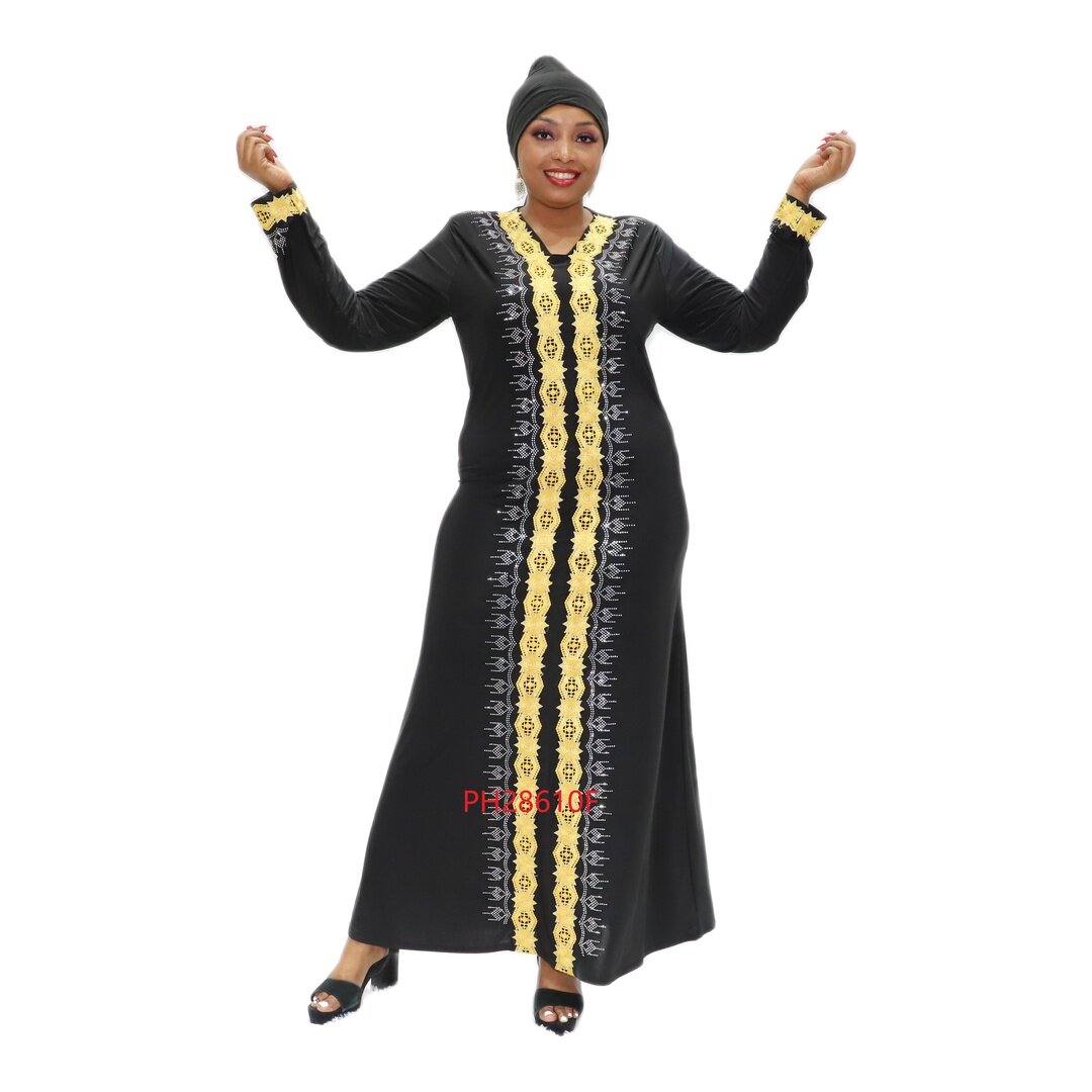 African Abaya Muslim Hijab Dress