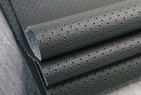 Punching Holes on The PVC Leather for Car Seat Cover---New Design Trend