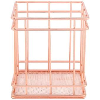 store dirty clothes,rose gold storage basket,hollowed out clothes basket,home storage products,practical storage item