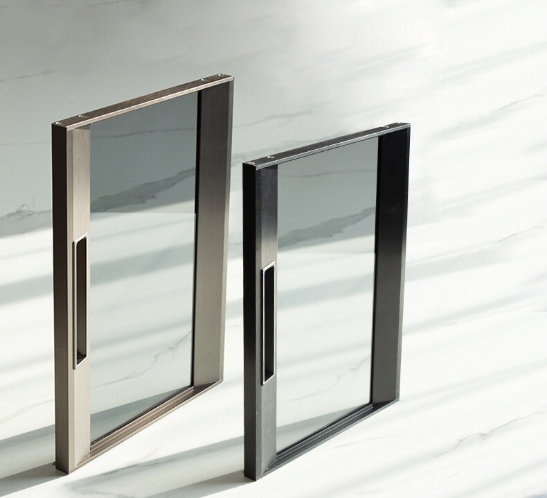New design Boloni aluminum framed Cabinet door