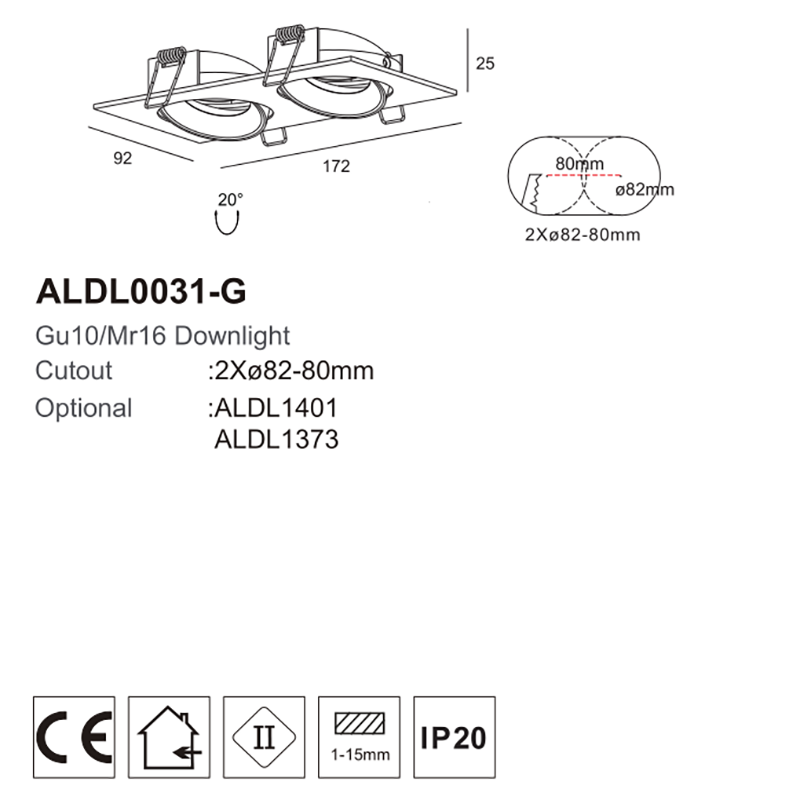 gu10 Ceiling Downlight
